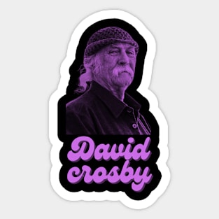 David crosby\\retro fann art Sticker